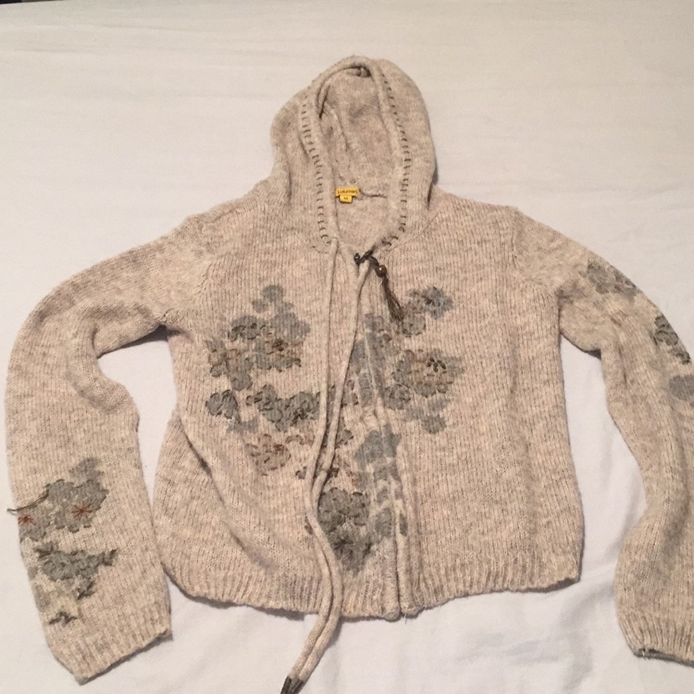 Lulumari embroidered hooded sweater